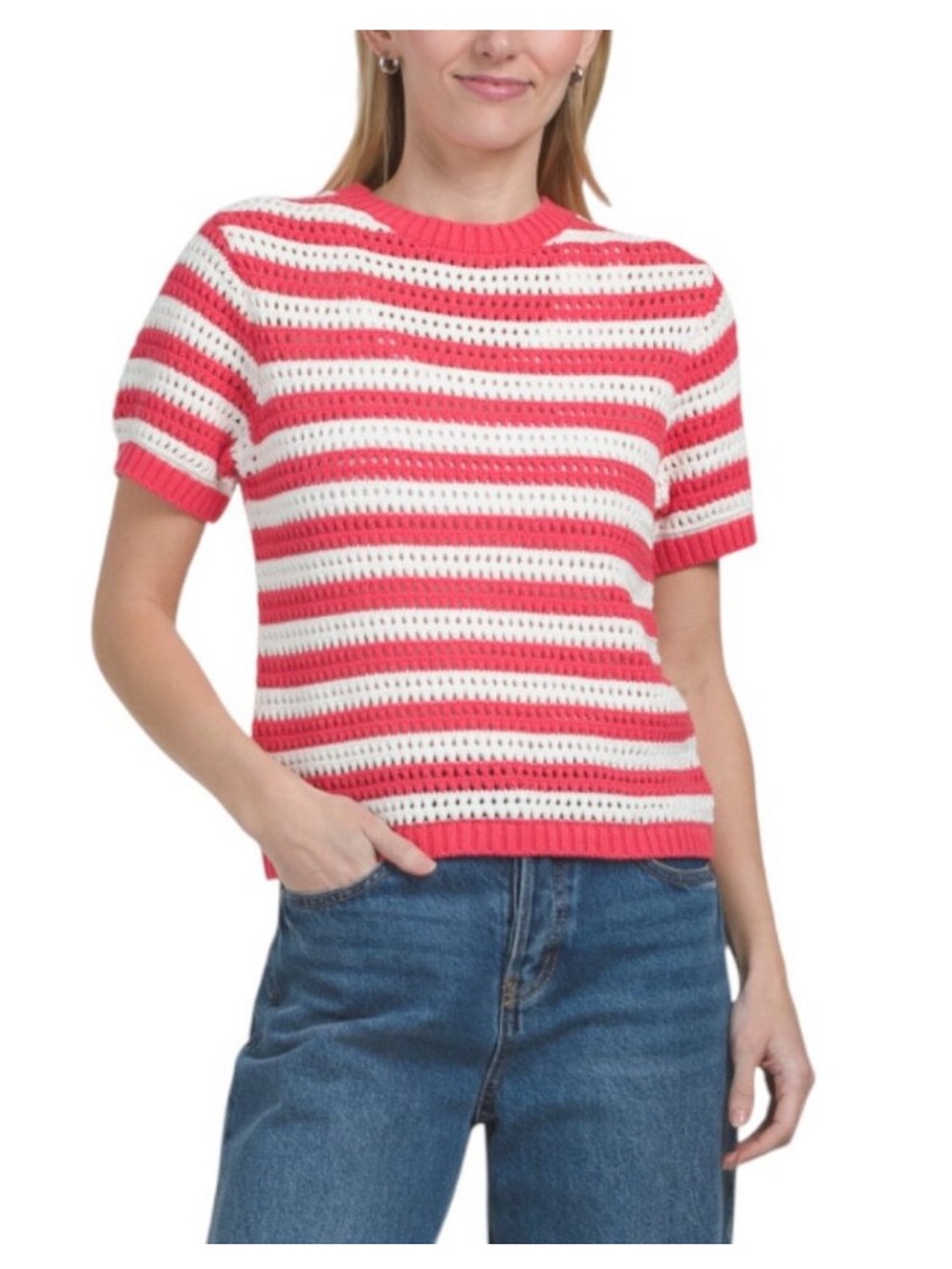 johnnie-O Aubrey Short Sleeve Sweater Medium